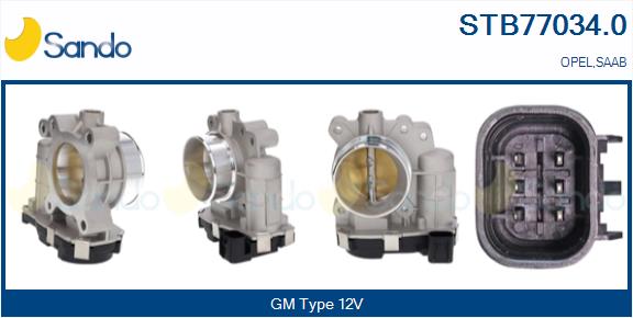 Corpo farfallato SANDO STB77034.0