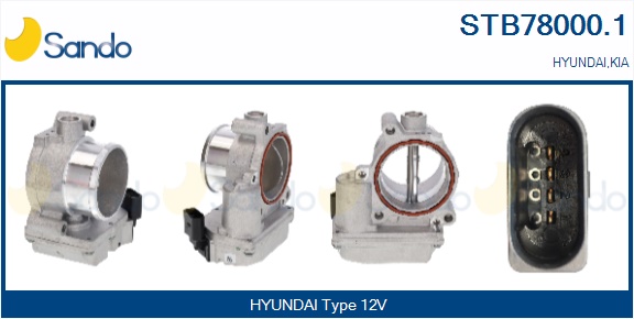 Corpo farfallato SANDO STB78000.1