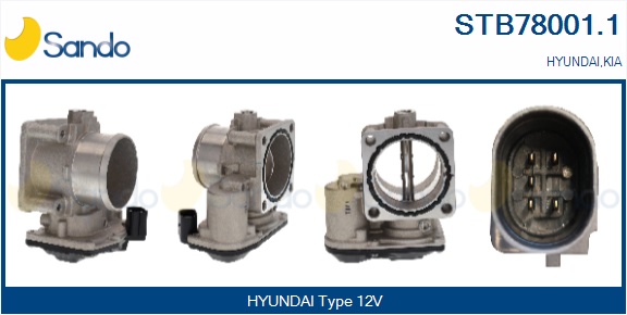 Corpo farfallato SANDO STB78001.1