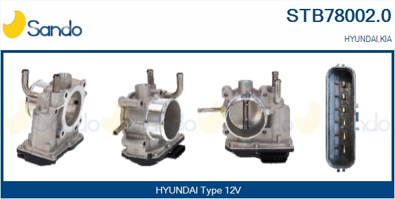 Corpo farfallato SANDO STB78002.0