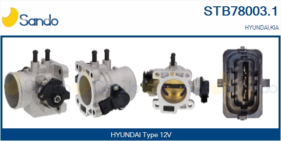 Corpo farfallato SANDO STB78003.1
