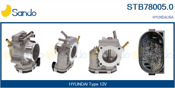 Corpo farfallato SANDO STB78005.0
