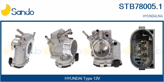 Corpo farfallato SANDO STB78005.1