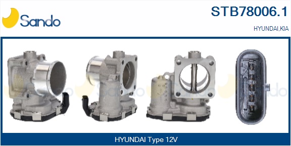 Corpo farfallato SANDO STB78006.1