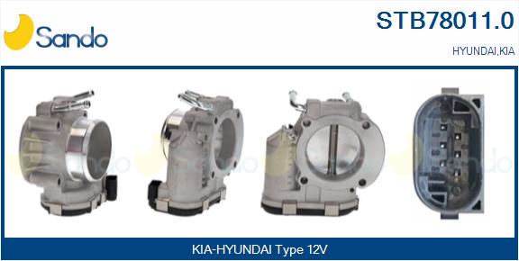 Corpo farfallato SANDO STB78011.0