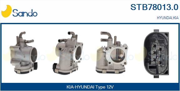 Corpo farfallato SANDO STB78013.0