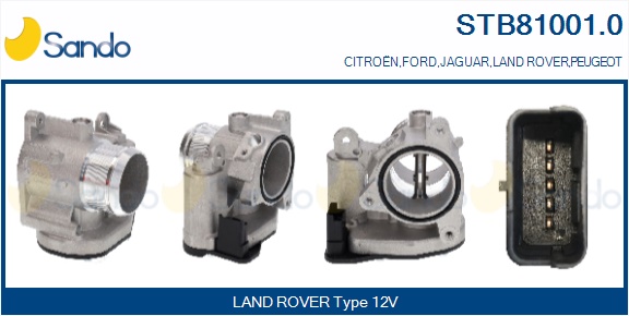 Corpo farfallato SANDO STB81001.0