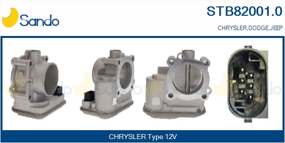Corpo farfallato SANDO STB82001.0