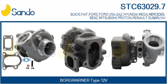 Turbocompressore, sovralimentazione SANDO STC63029.7