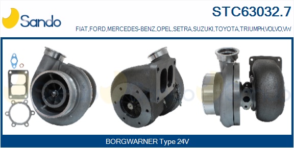 Turbocompressore, sovralimentazione SANDO STC63032.7