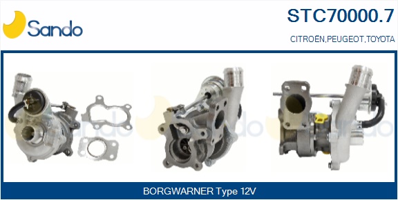 Turbocompressore, sovralimentazione SANDO STC70000.7