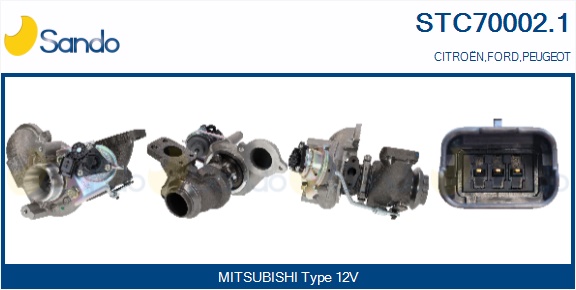 Turbocompressore, sovralimentazione SANDO STC70002.1