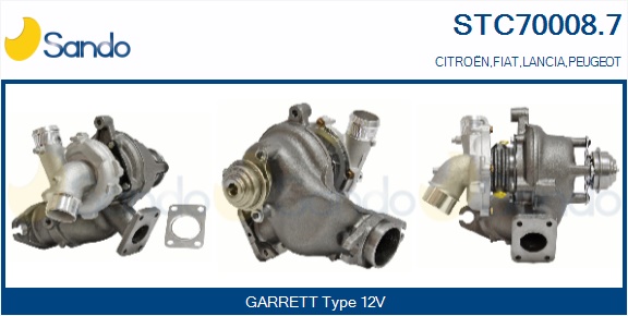 Turbocompressore, sovralimentazione SANDO STC70008.7