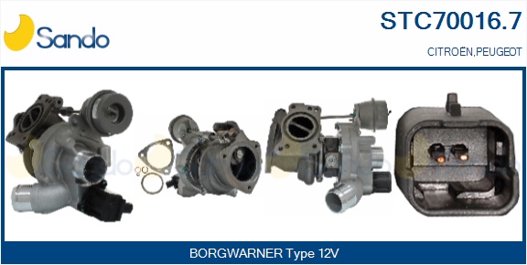 Turbocompressore, sovralimentazione SANDO STC70016.7
