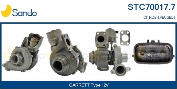 Turbocompressore, sovralimentazione SANDO STC70017.7