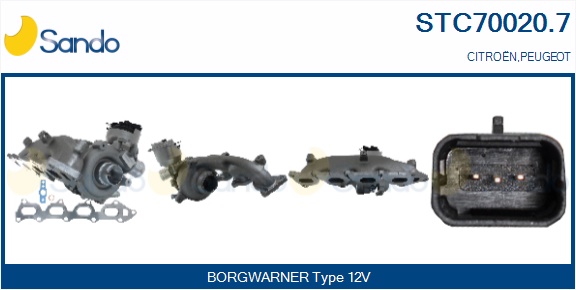 Turbocompressore, sovralimentazione SANDO STC70020.7