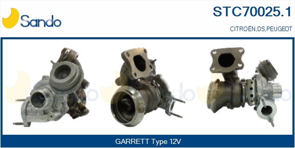 Turbocompressore, sovralimentazione SANDO STC70025.1