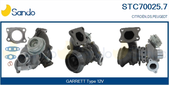 Turbocompressore, sovralimentazione SANDO STC70025.7