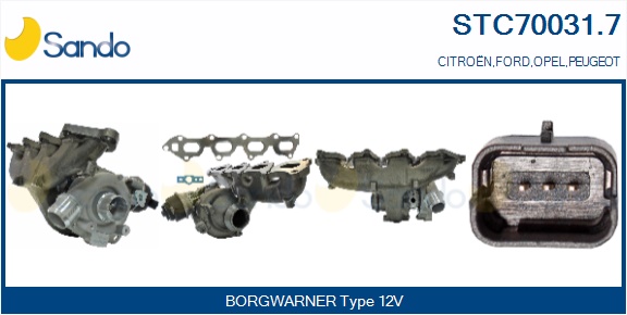 Turbocompressore, sovralimentazione SANDO STC70031.7
