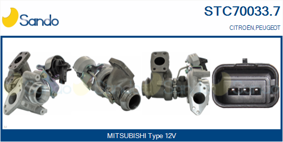 Turbocompressore, sovralimentazione SANDO STC70033.7