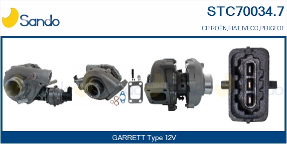 Turbocompressore, sovralimentazione SANDO STC70034.7