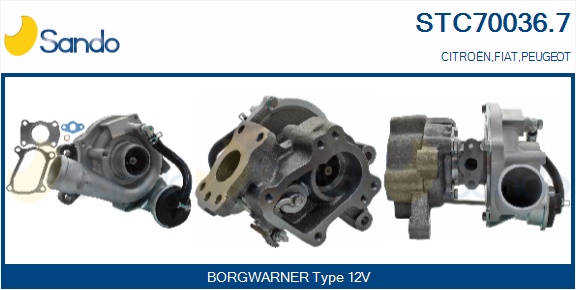 Turbocompressore, sovralimentazione SANDO STC70036.7