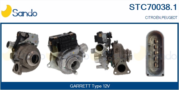 Turbocompressore, sovralimentazione SANDO STC70038.1