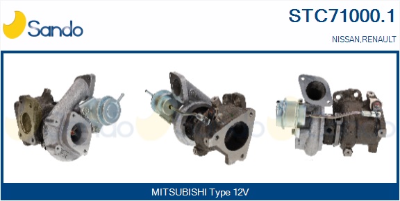 Turbocompressore, sovralimentazione SANDO STC71000.1