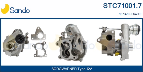 Turbocompressore, sovralimentazione SANDO STC71001.7