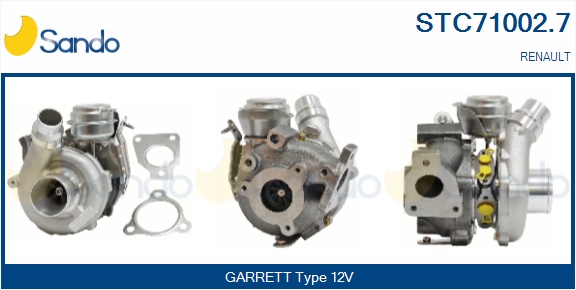 Turbocompressore, sovralimentazione SANDO STC71002.7