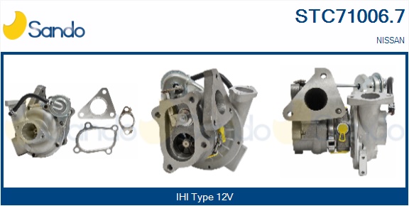 Turbocompressore, sovralimentazione SANDO STC71006.7