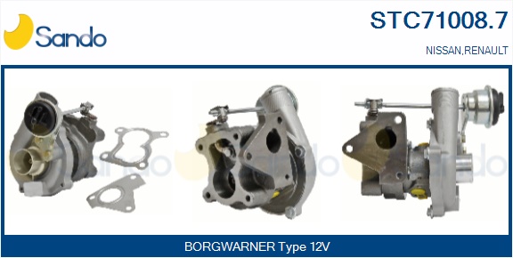 Turbocompressore, sovralimentazione SANDO STC71008.7