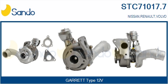 Turbocompressore, sovralimentazione SANDO STC71017.7