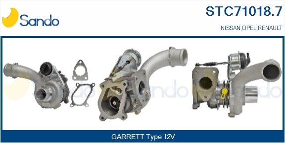 Turbocompressore, sovralimentazione SANDO STC71018.7