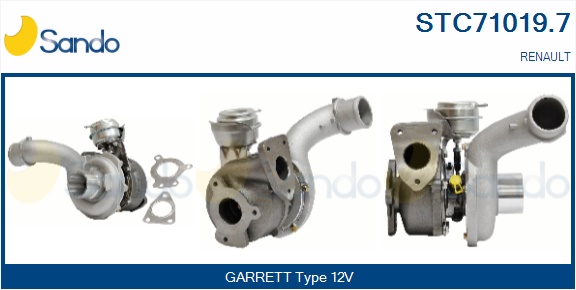 Turbocompressore, sovralimentazione SANDO STC71019.7