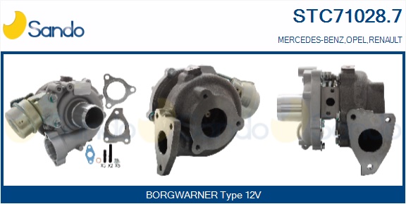 Turbocompressore, sovralimentazione SANDO STC71028.7