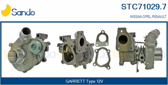Turbocompressore, sovralimentazione SANDO STC71029.7