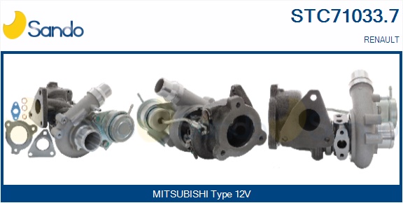 Turbocompressore, sovralimentazione SANDO STC71033.7