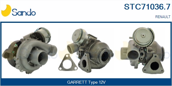Turbocompressore, sovralimentazione SANDO STC71036.7