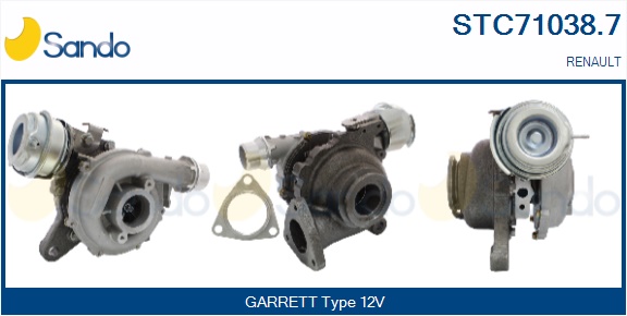 Turbocompressore, sovralimentazione SANDO STC71038.7