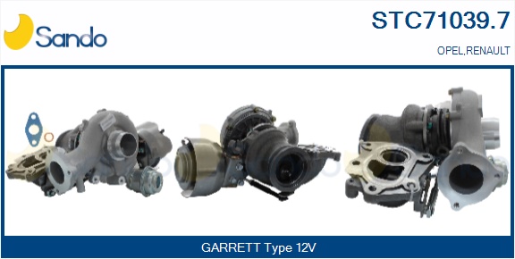 Turbocompressore, sovralimentazione SANDO STC71039.7