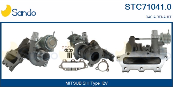 Turbocompressore, sovralimentazione SANDO STC71041.0