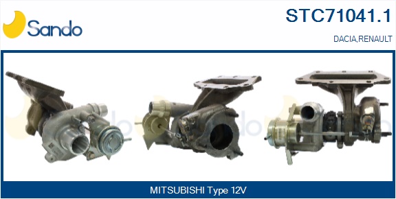 Turbocompressore, sovralimentazione SANDO STC71041.1