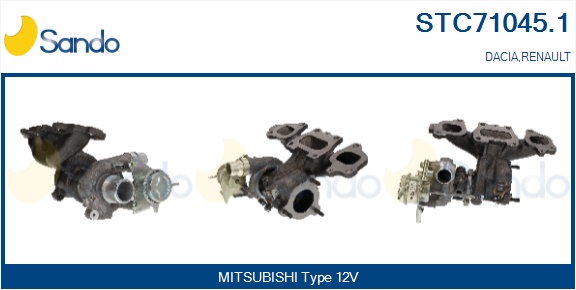 Turbocompressore, sovralimentazione SANDO STC71045.1