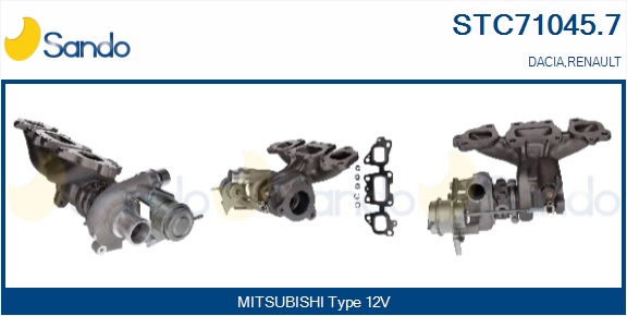 Turbocompressore, sovralimentazione SANDO STC71045.7