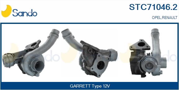 Turbocompressore, sovralimentazione SANDO STC71046.2