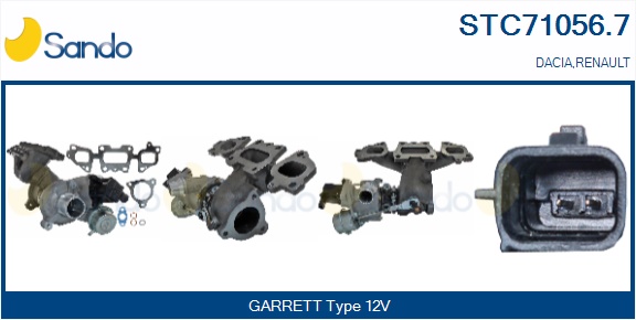Turbocompressore, sovralimentazione SANDO STC71056.7