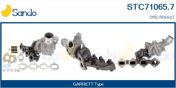 Turbocompressore, sovralimentazione SANDO STC71065.7