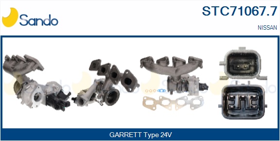 Turbocompressore, sovralimentazione SANDO STC71067.7