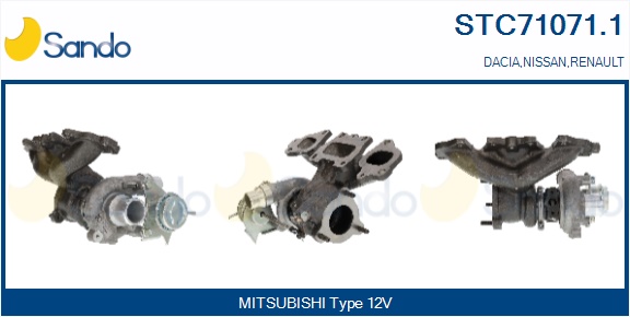 Turbocompressore, sovralimentazione SANDO STC71071.1